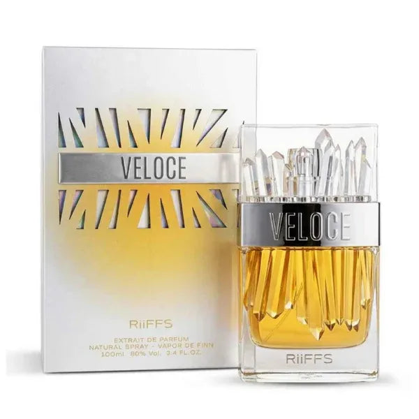 Veloce bottle and box