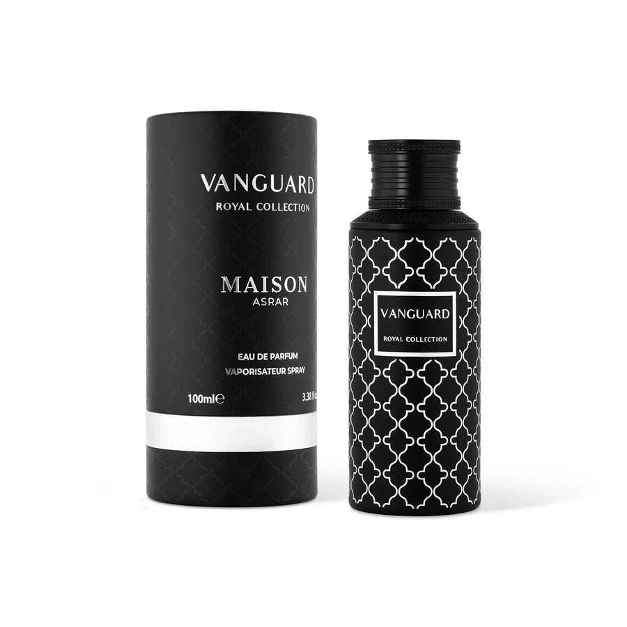 Maison Asrar Vanguard Eau de Parfum bottle with box