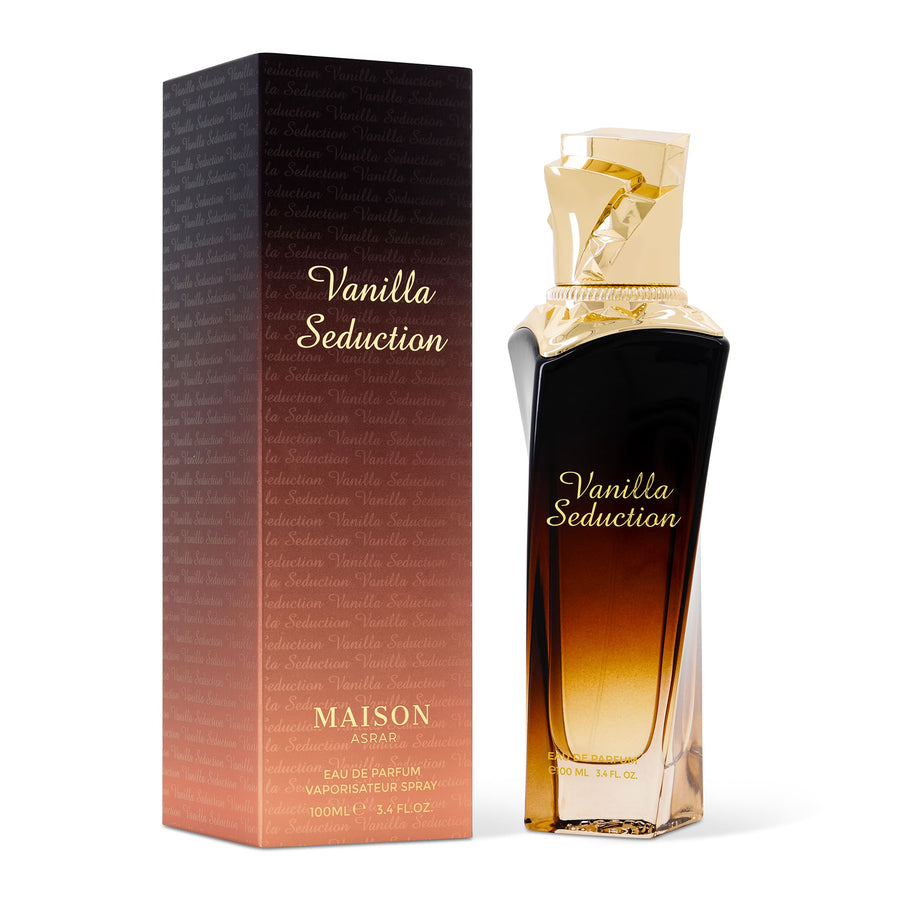Maison Asrar Vanilla Seduction Eau de Parfum bottle with box